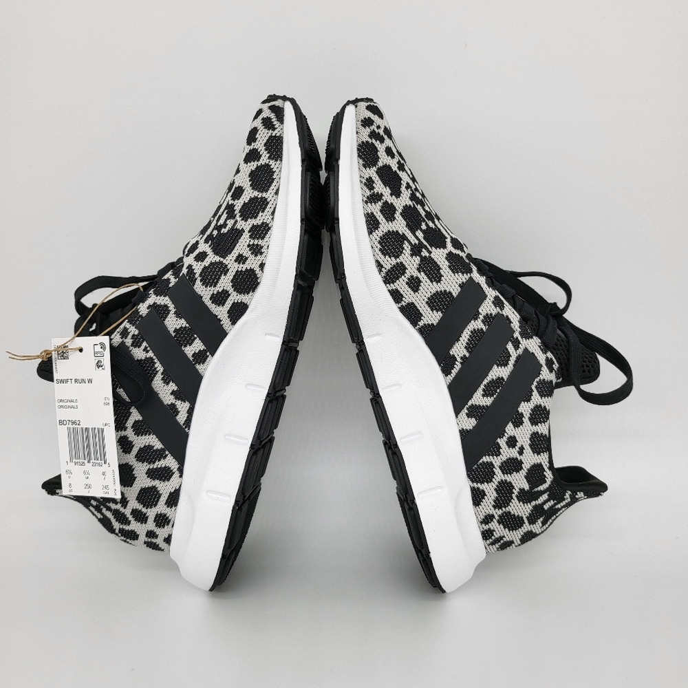 Adidas Women's Swift Run 'Leopard Print' Running Shoes - Picture 6 of 8